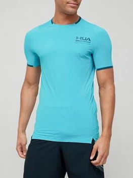 Image of Urban Armor Gear Training HG Iso-Chill Perforated T-Shirt - Blue Size S, Men