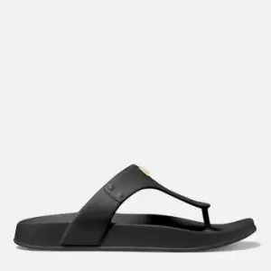 Image of Michael Kors Womens Linsey Eva Flip Flops - Black - UK 4