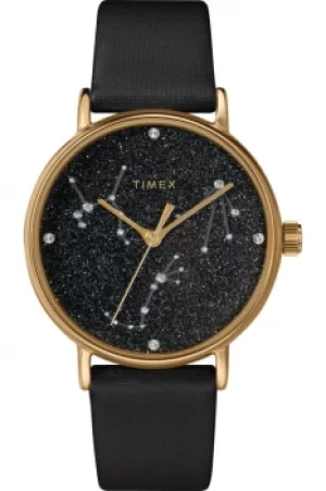 Image of Celestial Opulence 37Mm Textured Strap Watch