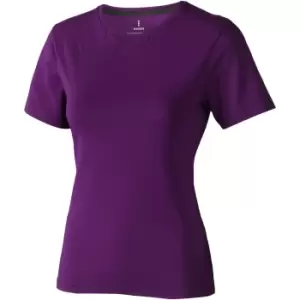 Image of Elevate Womens/Ladies Nanaimo Short Sleeve T-Shirt (M) (Plum)