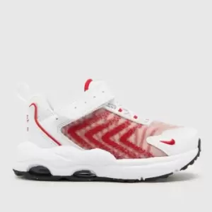 Image of Nike White & Red Air Max Tw Girls Toddler Trainers