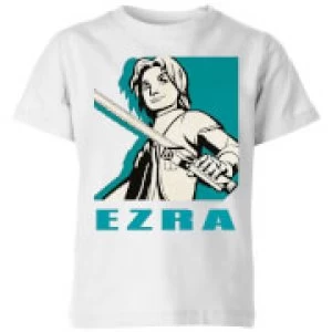 Image of Star Wars Rebels Ezra Kids T-Shirt - White - 3-4 Years