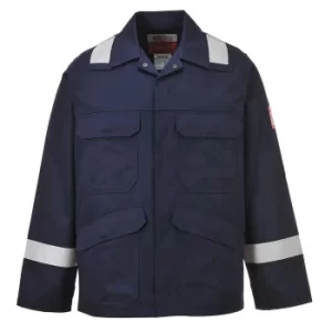 Image of Biz Flame Mens Flame Resistant Jacket Navy L