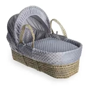 Image of Clair de Lune Dimple Palm Moses Basket - Grey