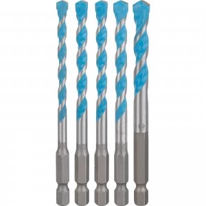 Image of Bosch 5 Piece Hex-9 Multi Construction Drill Bit Set