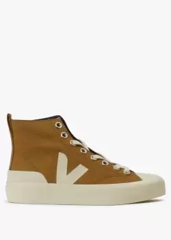 Image of Veja Womens Wata ii Hightop Ripstock Trainers In Tent Pierre