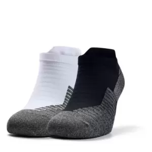 Image of Under Armour Run NoShow Scks 2pk 99 - Black