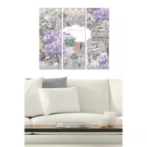 Image of MDF220108534 Multicolor Decorative MDF Painting (3 Pieces)