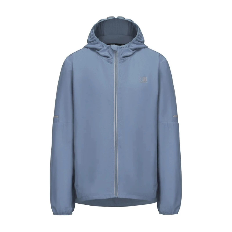 Image of Karrimor Mens Water Resistant Hooded Long Sleeve Performance Running Jacket Bold Blue male S