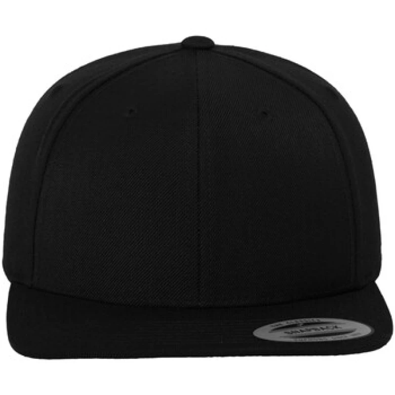 Image of Flexfit Flexfit Men Classic Snapback Cap in Black One Size Male 5063417943952