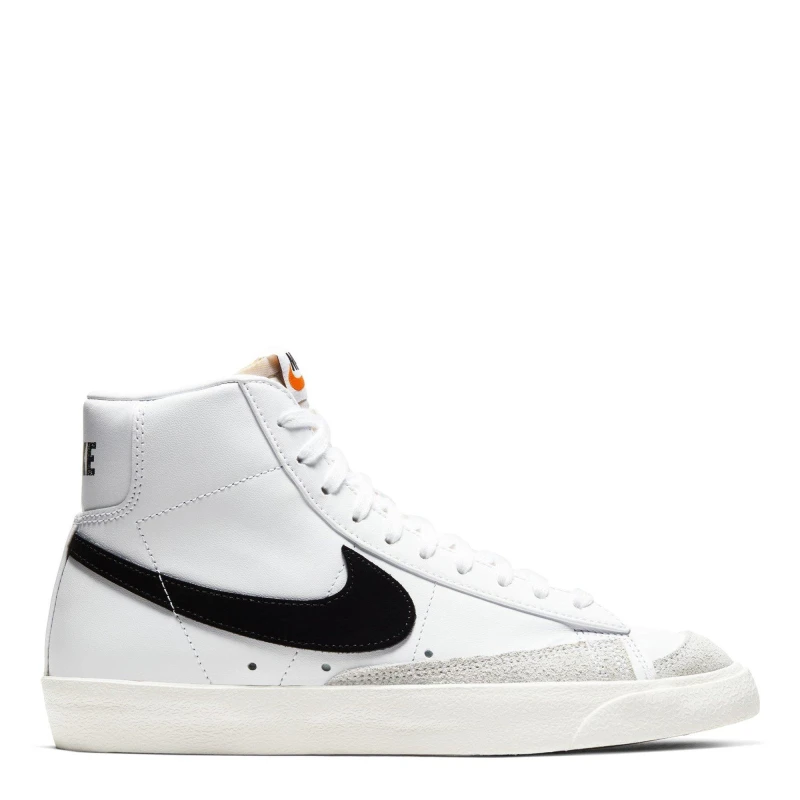 Image of Nike Blazer Mid 77 Hi Top Trainers White/Black female 2.5 (35.5)