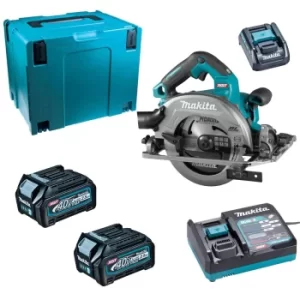 Image of Makita HS004G 40v Max XGT Cordless Brushless Circular Saw 190mm 2 x 2.5ah Li-ion Charger Case