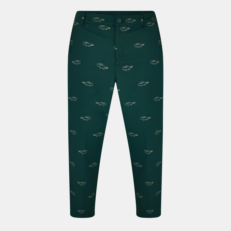 Image of Lacoste Mens Ultra Dry Golf Trousers Sinople/Khaki male 40W R