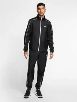 Image of Nike Woven Tracksuit - Black/White, Size XL, Men
