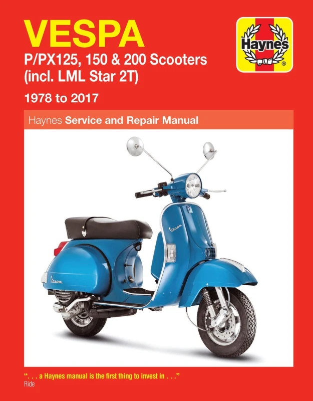 Image of 707 - Haynes Service Manual For Vespa P 125 X 1979-1982 707