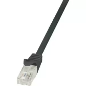 Image of LogiLink CP2053U RJ45 Network cable, patch cable CAT 6 U/UTP 2m Black incl. detent