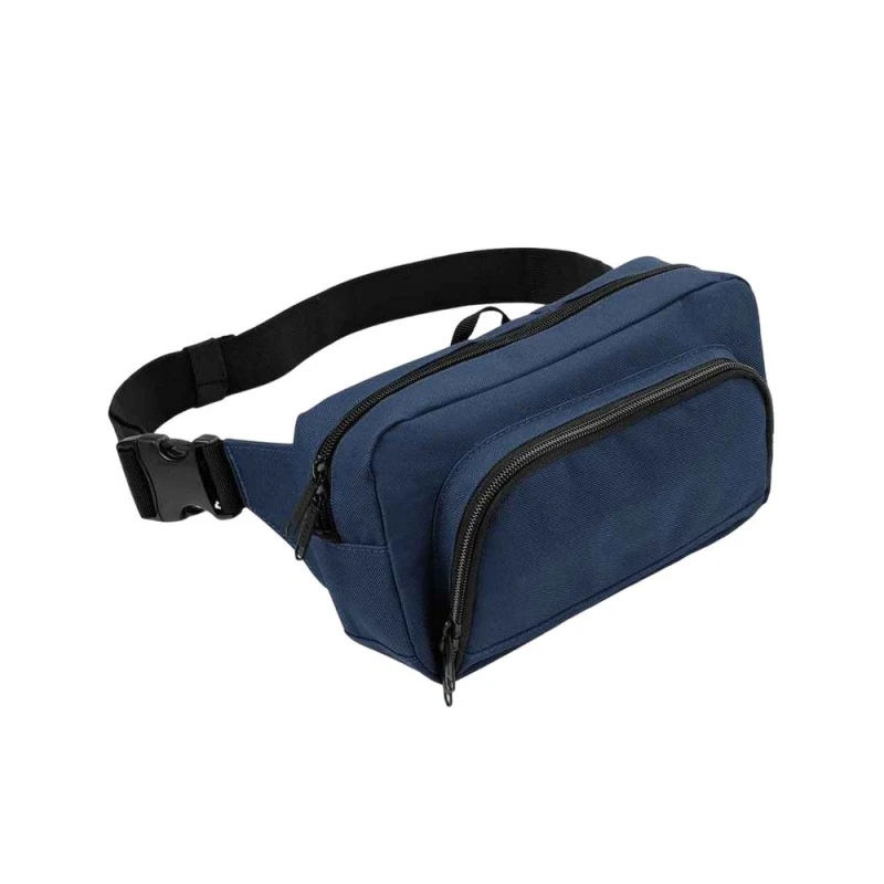 Image of Bagbase Polyester Waist Bag in Navy Navy Unisex One Size