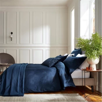 Image of Bedeck of Belfast Osaka Duvet Cover - MIDNIGHT