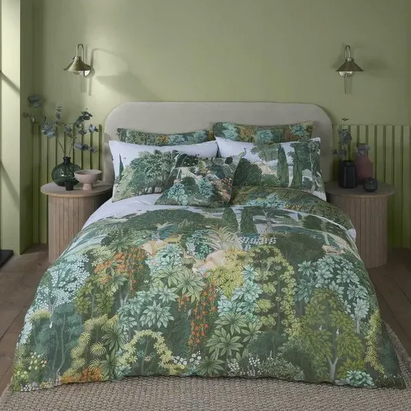 Image of Graham & Brown New Eden Duvet Set, Super King, Emerald
