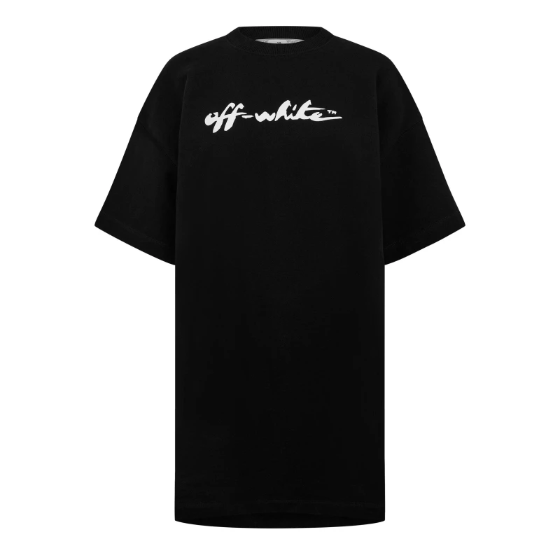 Image of Off White Womens Painter T-Shirt Logo Snap Tee Black White female XXS