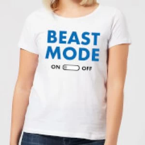 Image of Beast Mode On Womens T-Shirt - White - 4XL