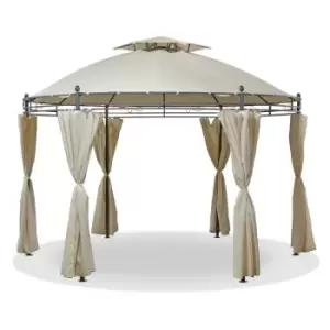 Image of Suntime Alicante 3.5m Steel Ecru Round Gazebo