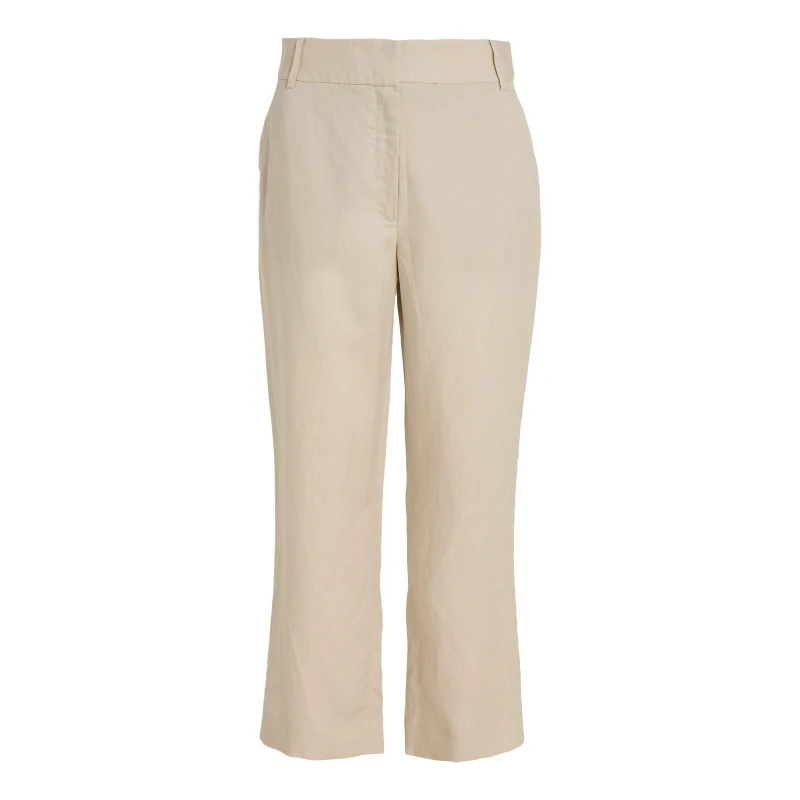Image of Calvin Klein Linen Trousers Peyote female 10 (S)