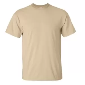 Image of Gildan Mens Ultra Cotton Short Sleeve T-Shirt (S) (Tan)
