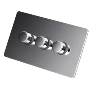 Image of Schneider USFP 3G 2W 250W Dimmer Switch Polished Chrome - GU6432CPC