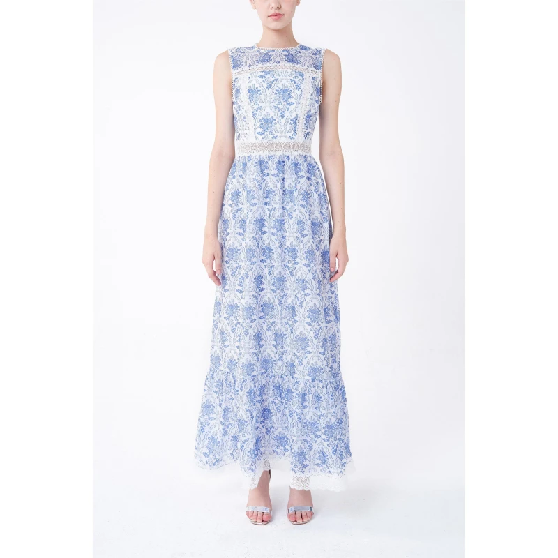 Image of True Decadence TRUE Wrap Dress Blue Porcelain female 10 (S)