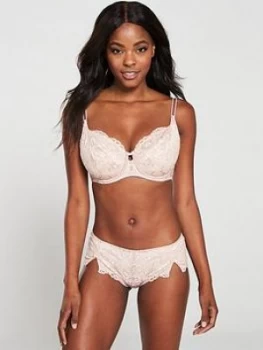 Image of Pour Moi Opulence Underwired Bra - Mink, Mink, Size 30F, Women