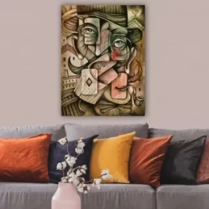 Image of 203433253_70100 Multicolor Decorative Canvas Painting