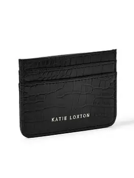 Image of Katie Loxton Faux Croc Card Holder - Black