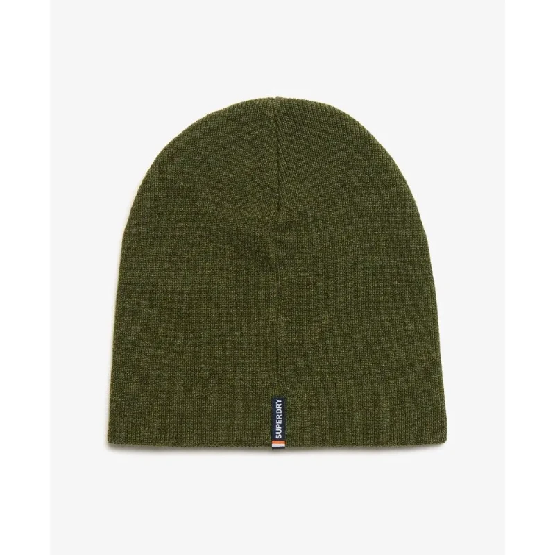 Image of Superdry Knit beanie with logo Superdry Essential Vert Male TU