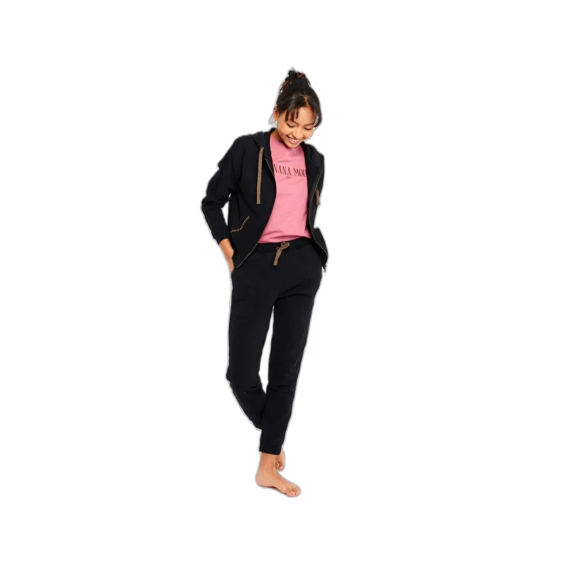 Image of banana moon Womens Hoodie Banana Moon Fresco Modelo Noir Female L