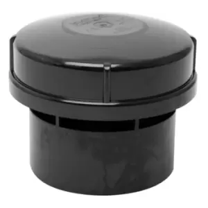 Image of Floplast AV110 110mm Solvent Weld Air Admittance Valve Black - 365426