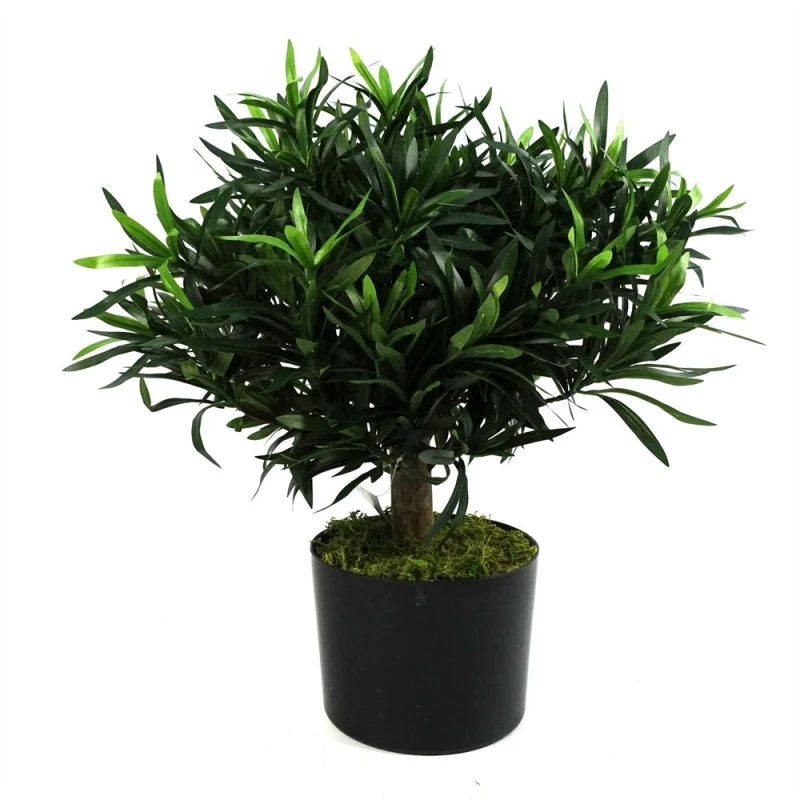 Image of Leaf Realistic Artificial Bush Plant 40cm Podocarpus - Realistic plant by Botanik Green