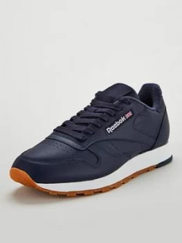 Image of Reebok Classic Leather - Navy, Size 6, Men