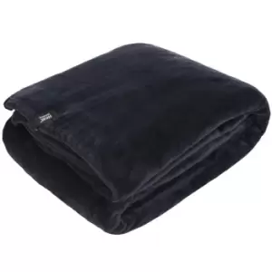 Image of Belledorm Heat Holders Luxury Fleece Blanket Black One