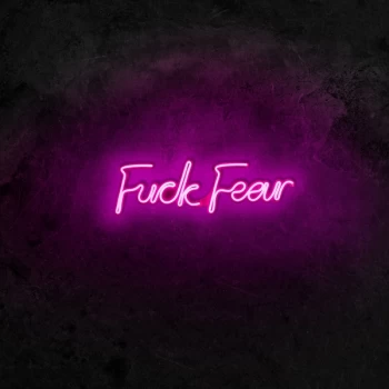 Image of Fuck Fear - Pink Pink Wall Lamp
