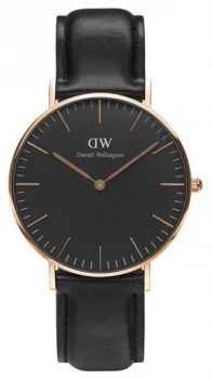 Image of Daniel Wellington Unisex Classic Sheffield 36mm Black Watch