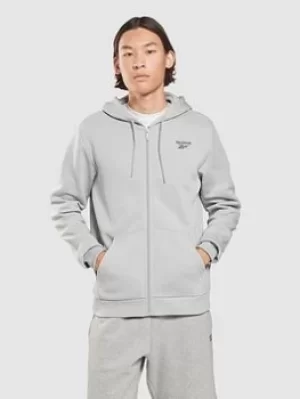 Image of Reebok Ri Left Chest Logo Full Z, Grey Size XL Men