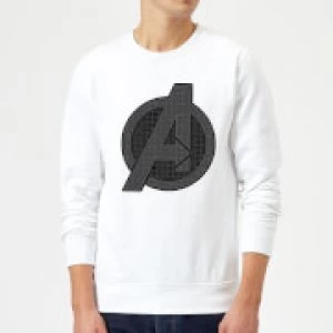 Image of Avengers Endgame Iconic Logo Sweatshirt - White