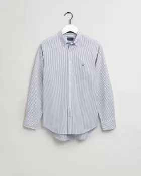 Image of GANT Men Regular Fit Banker Oxford Shirt (M) Blue