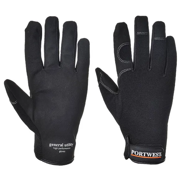 Image of Portwest General Utility High Performance Gloves A700BKRXL Colour: Black