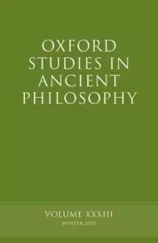 Image of Oxford Studies in Ancient Philosophy XXXIII by David Sedley