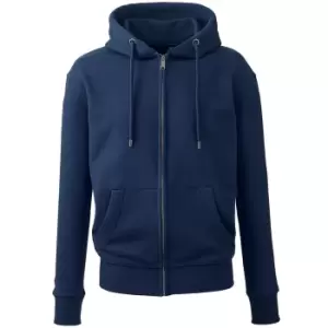 Image of Anthem Mens Organic Full Zip Hoodie (S) (Navy)