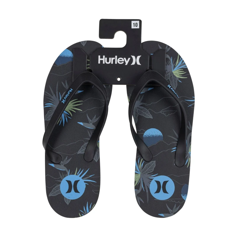 Image of Hurley One Pack Tier Flip Flops Mens - Black 10