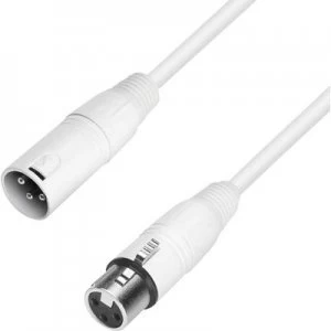Image of Adam Hall K4 MMF 1000 SNOW XLR Cable [1x XLR plug - 1x XLR socket] 10.00 m White