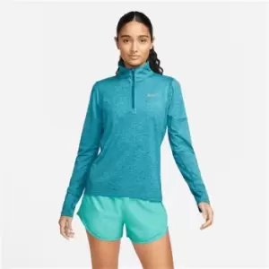 Image of Nike Dri Fit Element Half Zip Top Ladies - Blue